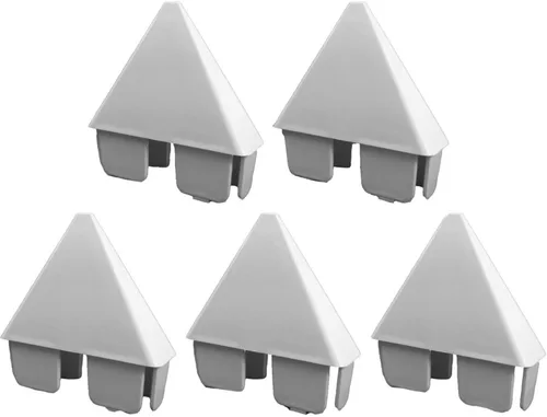 Vista 13 de Tapón de piquete de vinilo blanco de 7/8" x 3" con orejas de perro, se adapta a estacas de 7/8" x 3" (paquete de 5)
