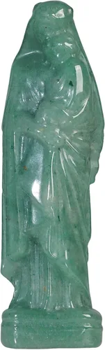 Vista 10 de Rockcloud Figura de cristal curativo Amatista Virgen María sosteniendo bebé figura religiosa escultura Nuestra Señora Reiki bendito regalos