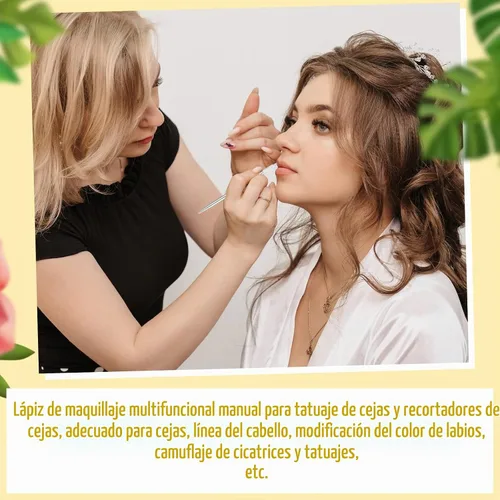 Vista 8 de Leelosp - 20 bolígrafos de microblading para cejas, manuales, soporte de aguja, herramientas de microhoja de aluminio para suministros