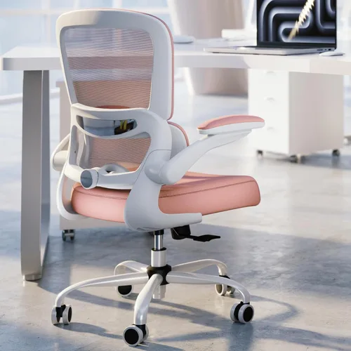 Vista 8 de TRALT Silla de oficina – Silla de escritorio ergonómica con soporte lumbar ajustable, silla de computadora de malla, sillas ejecutivas para oficina