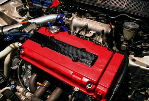 Vista 7 de x xotic tech Cubierta de inserción de bujía de válvula de motor Serie B, estilo de fibra de carbono, compatible con Honda Civic B16 B18 VTEC