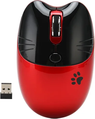 Vista 9 de BT5.1 Mouse inalámbrico, clic ultra silencioso y diseño portátil compacto para niñas, alternativa de 2.4 GHz con modo de suspensión automático
