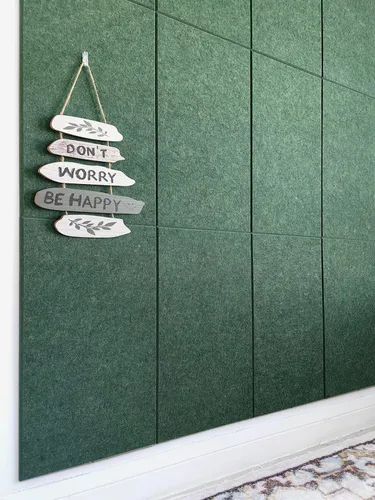 Vista 30 de Paneles acústicos cuadrados de 11.18 pulgadas, paquete de 12 paneles de pared que absorben el sonido, azulejos decorativos de fieltro insonorizados