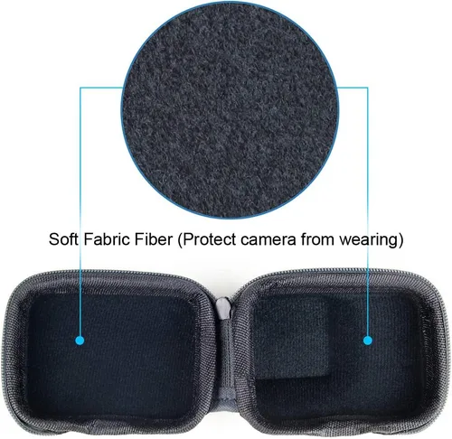 Vista 8 de SOONSUN Mini estuche de transporte duro para GoPro Hero 8 Negro, estuche compacto de almacenamiento de EVA protector de viaje