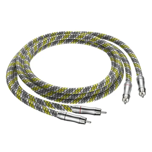 Vista 10 de Audiocrast - Cable RCA A10 de 3.3 pies, doble RCA macho interconexión estéreo para reproductores de CD, amplificadores, receptores AV, sistemas