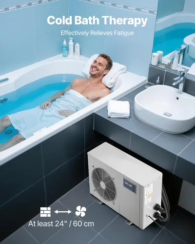 Vista 6 de VEVOR Enfriador de acuario de 150 galones, enfriador de agua de 1/2 HP para hidroponía, enfriamiento rápido para pecera, ajolote, arrecife de coral
