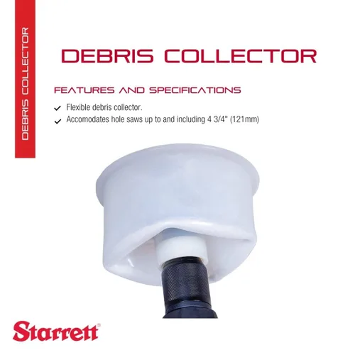 Vista 3 de Starrett Colector de escombros flexible, acomoda sierras perforadoras de hasta 4-3/4