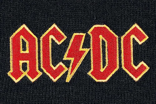 Vista 4 de ACDC Gorro con logo, Negro