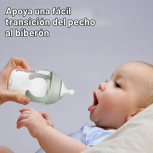 Vista 7 de Paquete de 4 pezones de biberón compatibles con biberón natural, pezones de silicona suave de repuesto, similares a los pechos con válvula