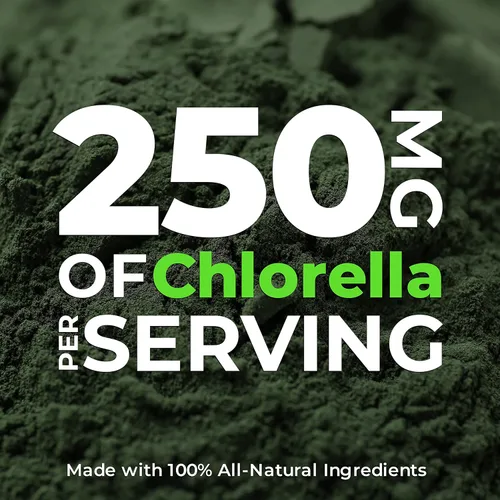 Vista 2 de Tabletas de Chlorella Orgánicas 400 unidades Superalimento de Alta Potencia Píldoras de Clorofila de Algas Verdes 100% Puras Pared Celular
