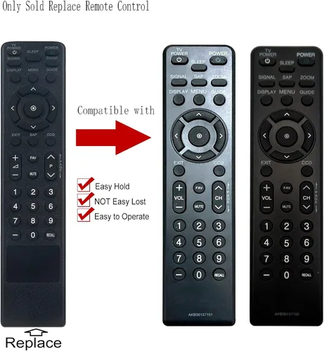 Vista 2 de AKB36157101 AKB36157102 Reemplazo de control remoto apto para Insignia LG TV Box Caja convertidora NS-DXA1 NS-DXA1-APT NSDXA1 NSDXA1APT DTT900