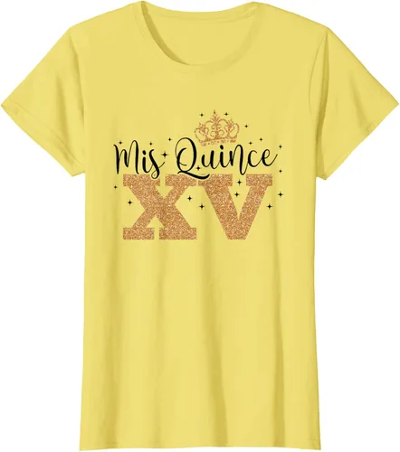 Vista 29 de Camiseta de quinceañera Mis Quince para cumpleaños número 15 Blanco