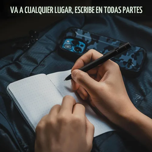 Vista 3 de KeyUnity KP01BK Bolt Action EDC Pen con clip, bolígrafo de bolsillo de titanio para transporte diario (negro)