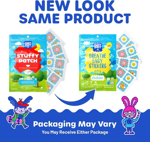 Vista 8 de NATPAT - Calcomanías Breathe Easy – Parche descongestionante para niños y adultos – Alivio natural del resfriado y alergia para la congestión, libre