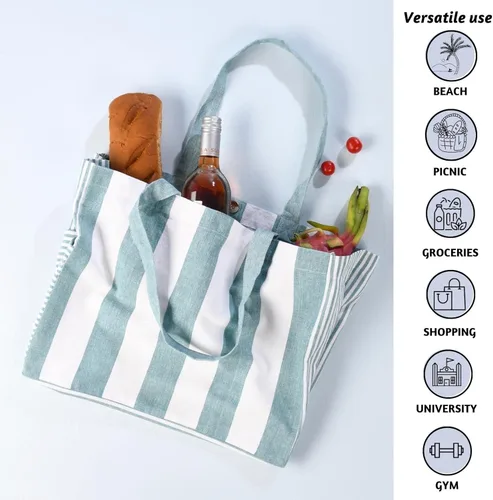 Vista 7 de Folkulture Bolsa de playa para mujer o bolsa de mano