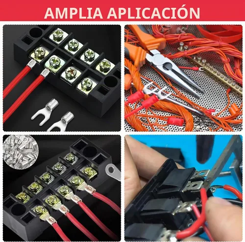 Vista 8 de Juego de herramientas para pelacables de 201 piezas, herramienta automática autoajustable de 8 pulgadas para AWG 10-24, pelacables automático 3