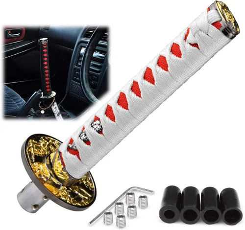 Vista 35 de EZAUTOWRAP Espada Samurai 5.9 pulgadas., 10cm, Negro Blanco