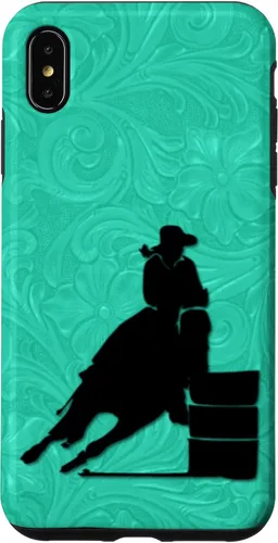Vista 10 de iPhone 11 Barril Carreras Caballo En Turquesa Floral Estuche De Herramientas