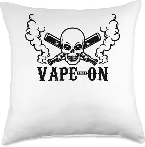Vista 5 de Smoking Themed Tees Funny Graphic Tees-Vape On Throw Pillow, 16 x 16, multicolor