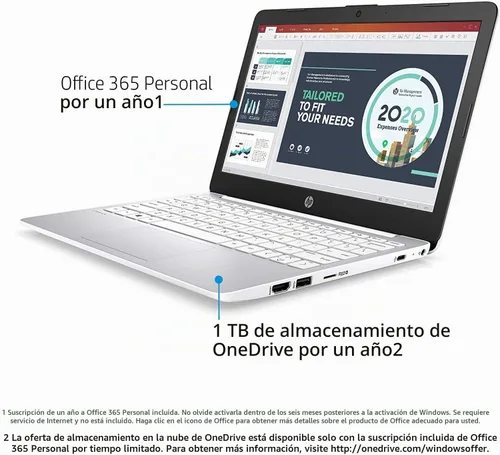 Vista 4 de Portátil HP Stream de 11 pulgadas, Intel Celeron