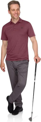 Vista 4 de Three Sixty Six Camisas de golf para hombre Polo de secado rápido con cuello Elástico en 4 direcciones y UPF 50