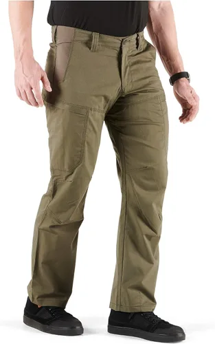 Vista 2 de 5.11 Tactical Men's Apex Cargo Work Pants, Flex-Tac Stretch Fabric, Gusseted, Water and Stain Resistant Pants for Men