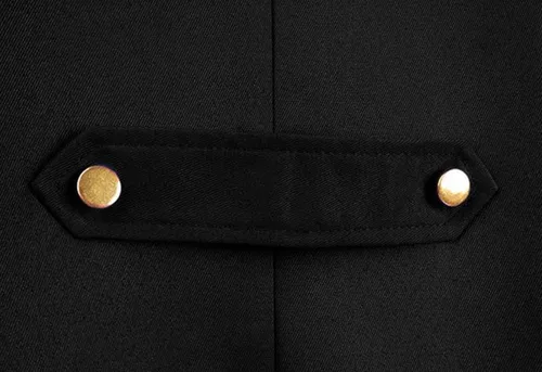 Vista 5 de AI'MOURI Chaqueta gótica medieval para niños, steampunk victoriano, cosplay, largo, uniforme de Halloween