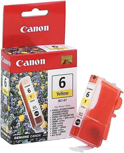 Vista 2 de Canon BCI-6 AMARILLO Compatible con impresoras MP760MP750MP780