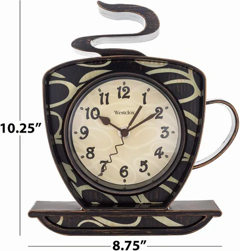Vista 4 de Westclox 32038 Coffee Time reloj de pared 3D, Metal