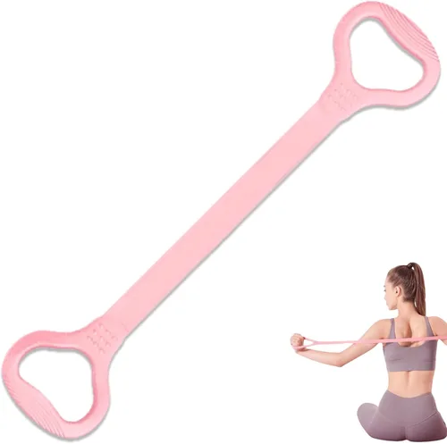 Vista 7 de LEZER Figura 8 Banda de resistencia, cuerda elástica de fitness, entrenamiento Execrise para brazo, espalda, pecho y hombro, yoga, pilates