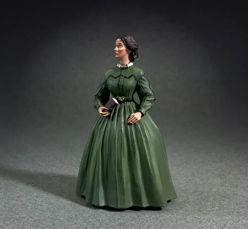Vista 2 de W. Britain Colección Museum 10098 Arthor americano y abolicionista Harriet Beecher Stowe Escala 1:30 Metal