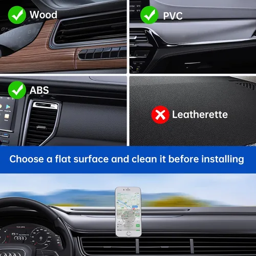 Vista 7 de SYNCWIRE Soporte magnético para teléfono de automóvil, para salpicadero, imanes fuertes ajustables de 360°, soporte para teléfono celular