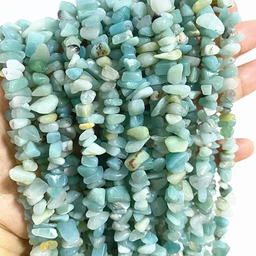 Vista 7 de PLTbeads Kit de pulseras de cintura de piedras preciosas curativas natrales de 0.197-0.315 in, diseño de piedras irregulares, fabricación de joyas