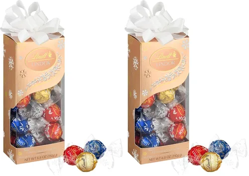 Vista 11 de Lindt Lindor - Trufas de chocolate extra oscuro 60 %, caramelo de chocolate negro con centro de trufa suave y derretida, ideal para regalar, 5.1