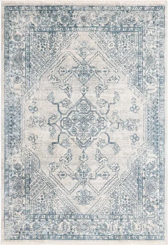 Vista 29 de Unique Loom Newport Collection - Alfombra de área ocre (2' x 3' 11", azul/marrón claro)