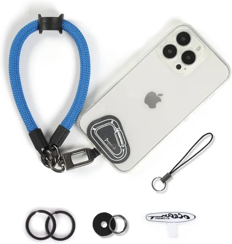 Vista 18 de Correa de Teléfono para Mano y Muñeca, Cordón de Teléfono con Parche ×2, Soporte para Funda de Teléfono Celular, Correa de Muñeca para Llaves, Negro