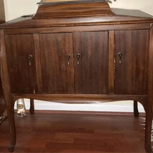 Vista 7 de dophee 2 pomos antiguos para gabinete con tornillos, 2.44 x 0.94 pulgadas Tiradores colgantes de bronce para armario de cocina, puerta, aparador