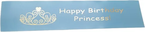 Vista 3 de Anagram - Paquete de globos de Cenicienta, suministros de fiesta de cumpleaños de Cenicienta con cinta impresa WGIS We Got It Shop