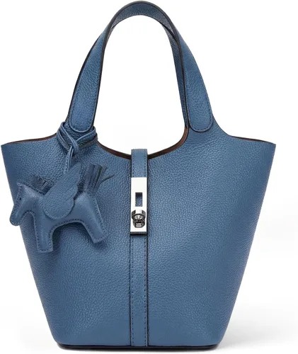 Vista 39 de Bolso de mano para mujer, de piel vegana, bolso de mano con asa superior, bolso de hombro con bolso pequeño desmontable