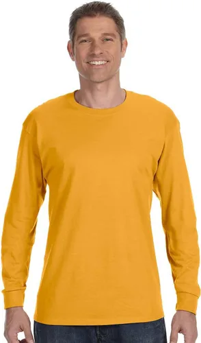 Vista 54 de Gildan - Camiseta de algodón y de manga larga para hombre, modelo G2400 (1) verde irlandés + (1) negro
