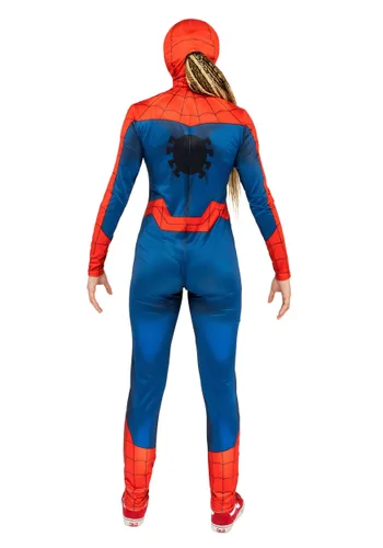 Vista 5 de Disfraz de Spider-Man en versión cómic para mujer Multicolor