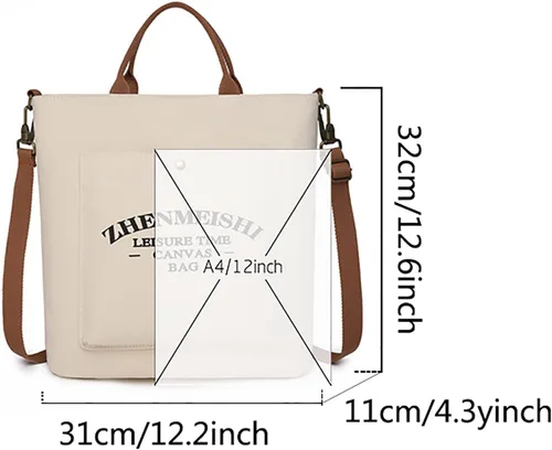 Vista 3 de Bolso de mano para mujer bolso cruzado de lona bolso de hombro bolso pequeño bolso de mano 2022
