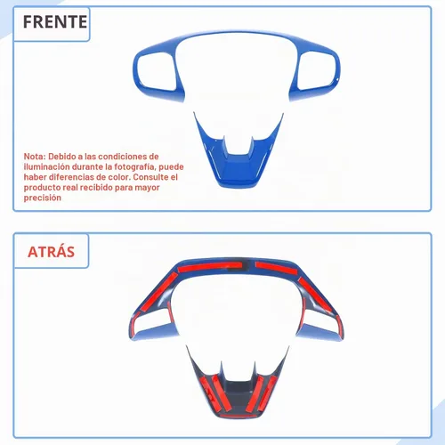 Vista 7 de Aunginsy Marco de Botón de Dirección de Control Central Trim Compatible con Ford Maverick 2022+ Bronco Sport 2021+ Escape 2020+ Consola Central Azul