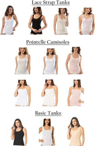 Vista 29 de VAVONNE Camiseta sin mangas tipo camisola para mujer, toda de algodón, aireada, suave y cómoda