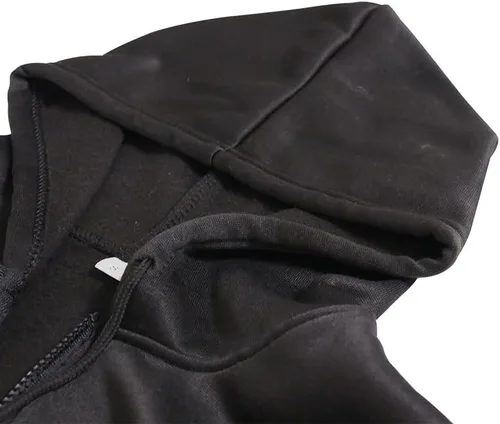 Vista 5 de Volrath Tokyo Anime - Sudadera unisex de forro polar con cremallera y bolsillo, sudaderas negras