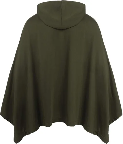 Vista 4 de COOFANDY - Poncho con capucha unisex casual con capucha suéter con bolsillo