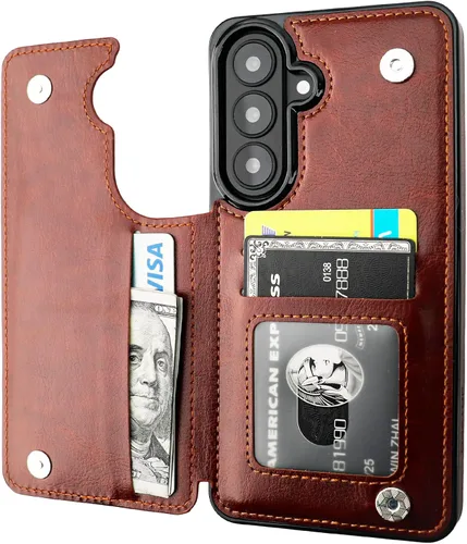 Vista 8 de ONETOP - Funda tipo cartera para Samsung Galaxy S22 con tarjetero, color negro Kickstand,ID/Cash Holder,Case Wallet with Card Slots,Double