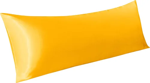 Vista 25 de BEDSUM Paquete de 2 fundas de almohada de satén de seda King para cabello y piel, suaves y lujosas, fundas de almohada con cierre de sobre, 20 x 36