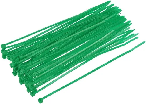 Vista 4 de uxcell Bridas para cables de nailon con cierre automático de 4 pulgadas, color azul cielo, 100
