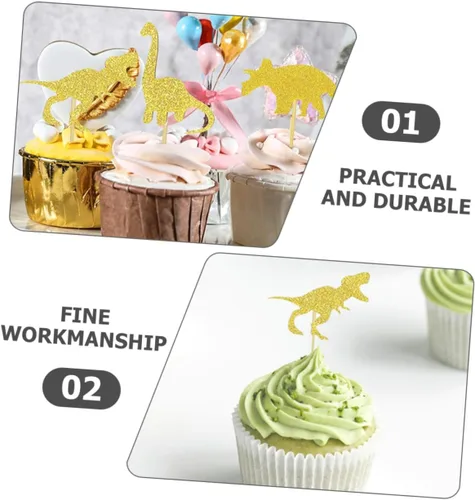 Vista 5 de Decoración de pastel con forma de dinosaurio para fiesta de cumpleaños y decoración de pasteles para celebraciones temáticas de dinosaurios